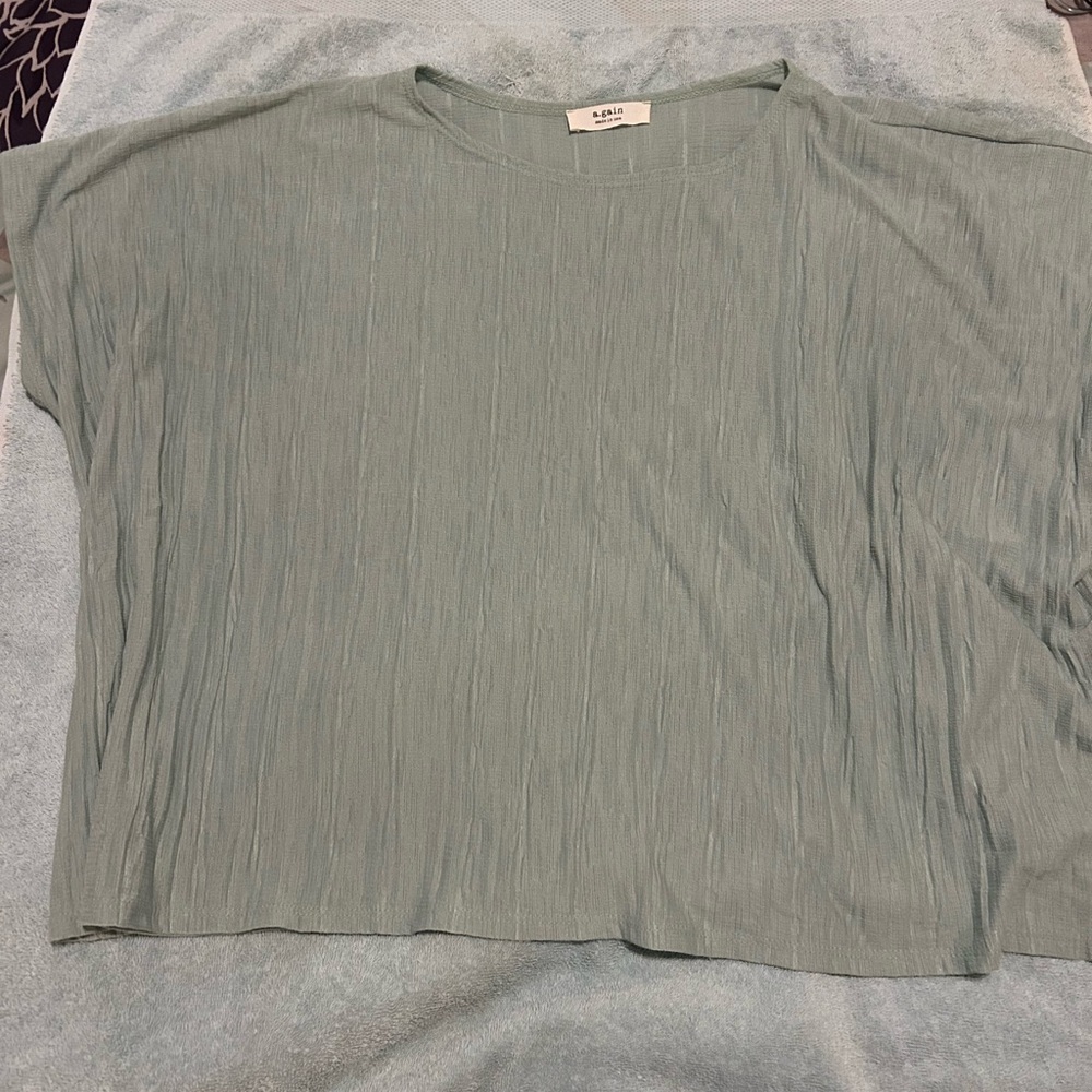 Pale green, blouse, size small